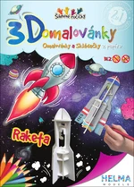 3D omalovánky Raketa