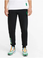 Čierne pánske tepláky Puma x MINECRAFT