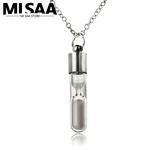 Minimalism Glowing Necklace Hourglass Style Popular Accessories Unique Design Vintage Glass Fluorescent Necklace Made Of Glass
