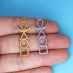 3 pcs/lot The Symbol Of Four Elements Fire, Air, Water, Gold Charm for Jewelry Making fit Bracelet Necklace Pendant
