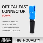 10/100pcs Free Shipping Ftth Embedded Type SC Fiber Cable Connector Fast Connector SC Fiber Optic Quick Connector KELUSHI