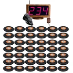 JINGLE BELLS wireless paging calling systems 42 call button transmitters+1 screen receiver calling system for restaurant Hotel