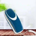 3Kinds Mini Desktop Corded Landline Phone Fixed Telephone Wall Mountable Mute/Pause/Redial Functions for Home Hotel Office Bank