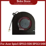 Beke New Original Laptop CPU Cooling Fan Heatsink For Acer Spin 5 SP513-55N SP513-54N N19W3 SP513-41 Free Shipping