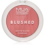 MUA Makeup Academy Blushed Powder Blusher pudrová tvářenka odstín Rouge Punch 5 g