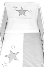 Mantinel s povlečením Baby Stars - šedý, 120x90 cm, vel. 120x90