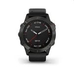 Garmin FENIX 6 Sapphire, Carbon Gray DLC, Black Band