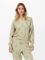 Beige Women's Patterned Sweatshirt ONLY Peanuts - Women