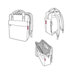 Batoh Reisenthel Allday backpack M Twist silver