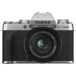 Digitálny fotoaparát Fujifilm X-T200 + XC15-45 čierny/strieborný súprava digitálneho bezzrkadlového fotoaparátu a objektívu • 24,2 Mpx snímač CMOS • o