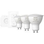 LED žárovka Philips Lighting Hue Hue White & Col. Amb. GU10 Dreierpack Starterset inkl. Dimmschalter, GU10, 12.9 W, N/A