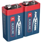 Baterie 9 V alkalicko-manganová Ansmann 6LR61 Red-Line 9 V 2 ks