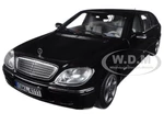 2000 Mercedes S 600 Pullman Limousine Black 1/18 Diecast Model Car by Sun Star