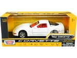 1997 Chevrolet Corvette C5 Coupe White with Red Interior "History of Corvette" Series 1/24 Diecast Model Car by Motormax