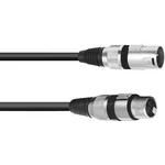 Kabel OMNITRONIC XLR, 1m, černá černá