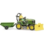 Bruder 62104 Zahradní traktůrek J.Deere s příslušenstvím a figurkou Bruder 62104 Zahradní traktůrek J.Deere s příslušenstvím a figurkou