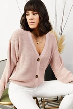 Olalook Cardigan - Pink - Relaxed fit