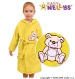 Baby Nellys Dětský župan - Medvídek Teddy Bear - krémový, vel. 86 (12-18m)