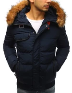 Men's Winter Quilted Dark Blue Jacket TX2525