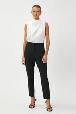 Koton Crop Cigarette Pants Straight Leg