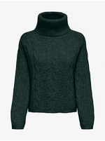 Dark green women's turtleneck JDY Silja - Women