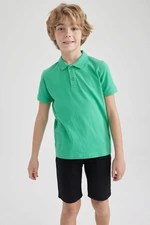 DEFACTO Boy Pique Short Sleeve Polo T-Shirt