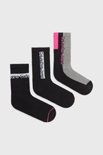 Ponožky Calvin Klein Jeans (3-pak) dámske, čierna farba, 701218754