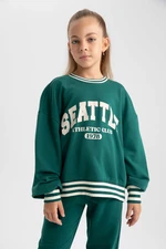 DEFACTO Oversize Fit Crew Neck Sweatshirt