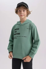 DEFACTO New Regular Fit Hooded Sweatshirt