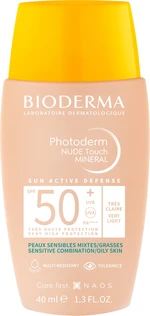 Bioderma Photoderm NUDE Touch MINERAL velmi světlý SPF50+, 100% minerální tónovaný fluid - smíšená až mastná pleť 40 ml