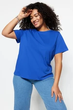 Trendyol Curve Saks Basic Crew Neck Knitted T-Shirt