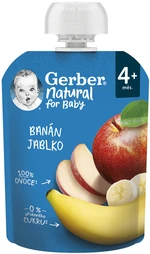 GERBER Natural kapsička banán a jablko 90 g