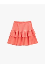 Koton The waist of the skirt is elastic, and with a flounce.