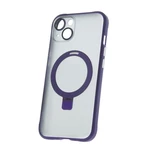 Silikonové TPU pouzdro Mag Ring pro Apple iPhone 15 Plus, fialová