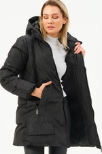 Z6773 DEWBERRY WOMEN'S OUTERWEAR - BLACK