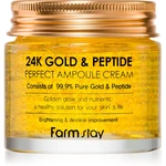Farmstay 24K Gold & Peptide Perfect Ampoule Cream hydratační krém proti stárnutí pleti 80 ml