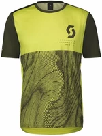 Scott Trail Vertic S/SL Men's Shirt Bitter Yellow/Fir Green M Maillot de ciclismo