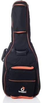 Bespeco BAG410AG Tasche für akustische Gitarre, Gigbag für akustische Gitarre Schwarz-Orange