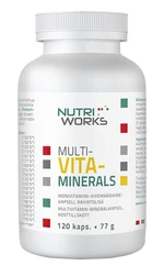 NUTRIWORKS Multivitaminerals 120 kapslí
