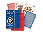 Piatnik Karty Poker - 100% Plastic Jumbo Index Speciál