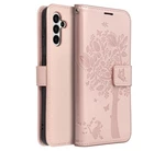 Flipové pouzdro MEZZO pro Samsung Galaxy A54 5G, tree rose gold