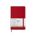 MOLESKINE Plánovací zápisník 2023 tvrdý červený