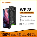 Oukitel WP23 Rugged Cell phones Android 13 10600mAh Smartphone 4GB 64GB 6.52" HD+Display Mobile Phone 13MP Rear Camera NFC