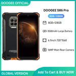 DOOGEE S86 Pro Rugged Smart Phone 8GB+128GB Infrared Thermometer Mobile Phone S86 Smartphone HelioP60 Octa Core 8500mAh