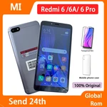 Xiaomi-smartphone Redmi 6 /6A/ 6 Pro Google Play android 4GB 64GB desbloqueo facial MT6762 Helio P22