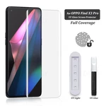 UV Screen Protector For OPPO Find X3 Pro Tempered Glass Film Full Screen Glue For OPPO Find X5 X X3 X2 Pro Full Cover UV Glass