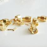 10Pcs SMA Connector Solder Plug Male Straight Connector For Semi-rigid RG402 0.141" Cable
