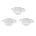 3Pcs Measuring Cup Silicone Resin Glue Tools Jewelry Making Handmade Craft DIY Accessories