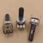 4 Piece R121 Type Single Vertical A10K Power Amplifier Audio Volume Small Potentiometer Single Row 3 Feet Handle Length 20MMF