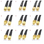 RG223 50-3 Coax Cable SMA To SMA Male Female Connector RPSMA To SMA Right Angle Crimp for RG223 High Quality 50ohm Fast Brass